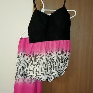 Three Pink Hearts Maxi Dress